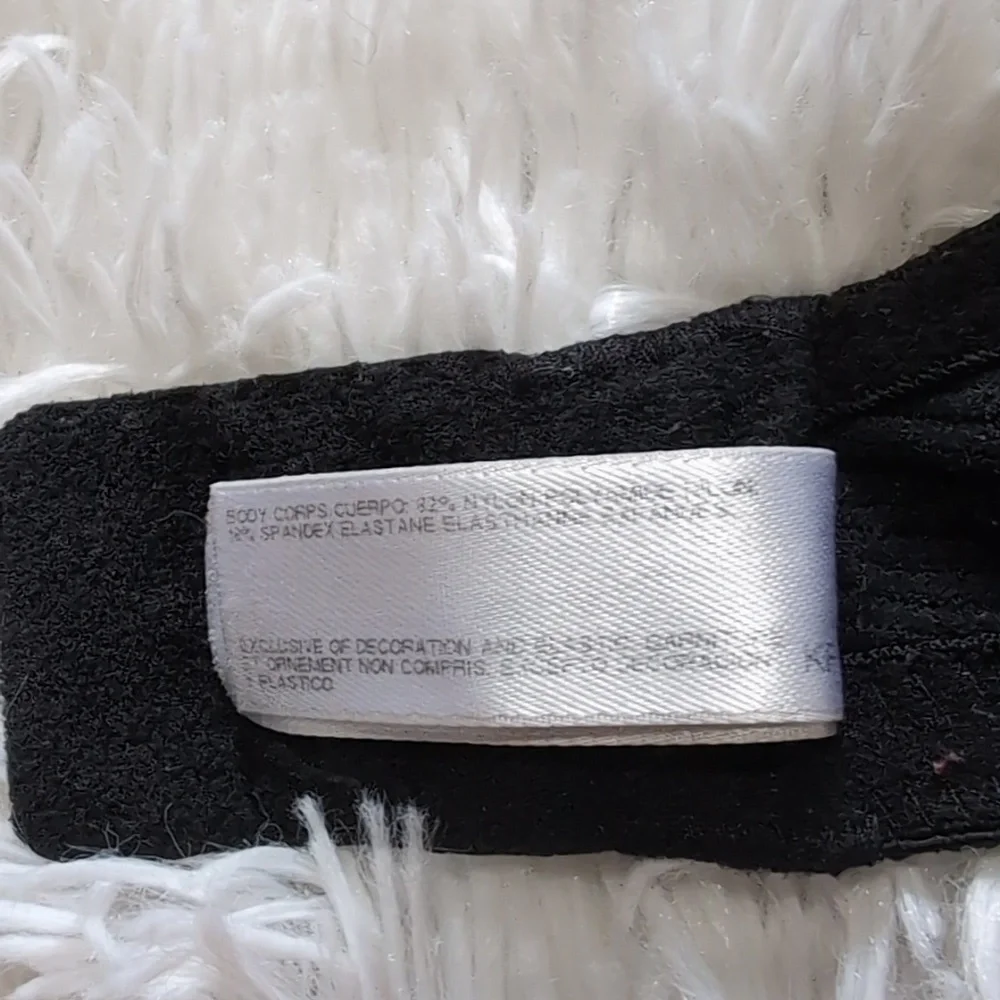 Wacoal Black Nylon Sheer Stretch Lace Unlined Underwire Full Cup Bra Size 34D
